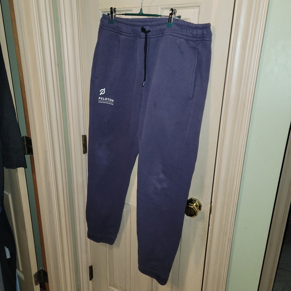 Mens Womens Sz L Heavyweight Sweat Pants Joggers Active Wear Peloton Plum Purple